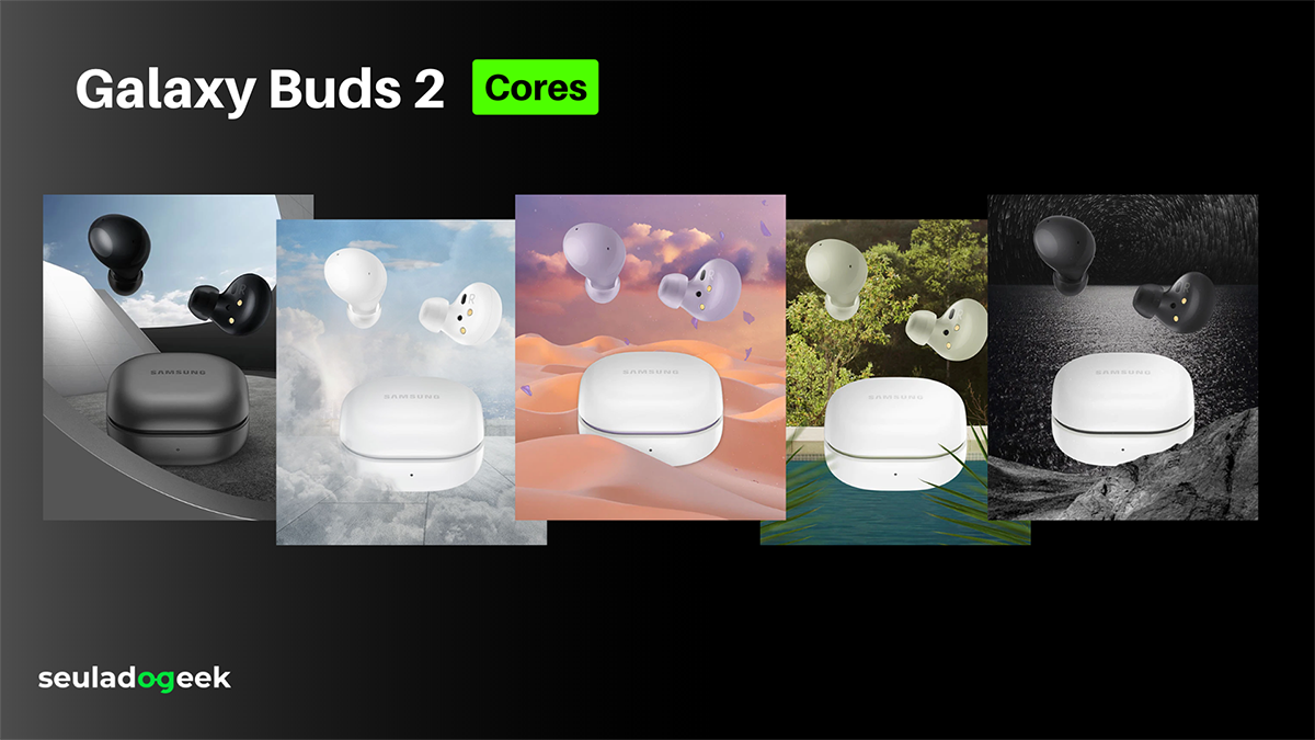 Galaxy Buds 2 Design e Cores